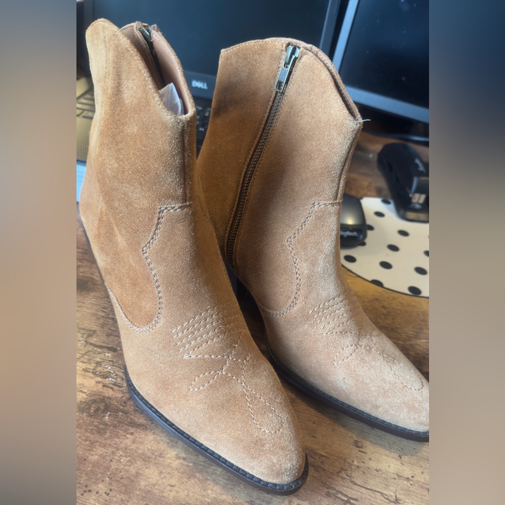 Spell & The Gypsy Tan Suede Ankle Boots size 40
New condition.